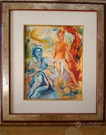 Dipinto, Faust e Margherita, F. Murer