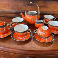 Set da Tè Cinese "Drago Arancione" - Fine China