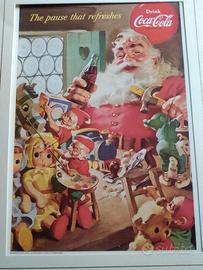 Stampa Coca Cola natalizia '60 vintage