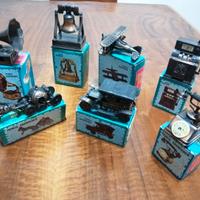 Lotto 12 Temperamatite in metallo brunito