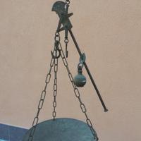 pesa vintage manuale a gancio 