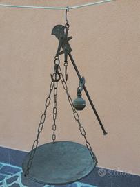 pesa vintage manuale a gancio 