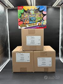 3 Case Pokemon Collezione Ascesa Eroica con Spilla