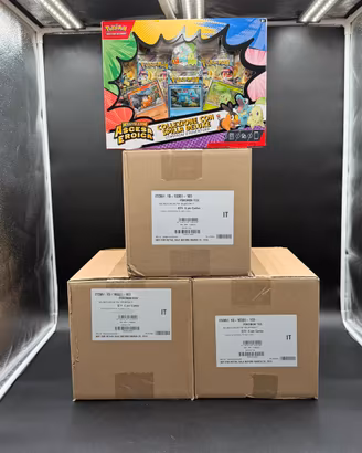 3 Case Pokemon Collezione Ascesa Eroica con Spilla