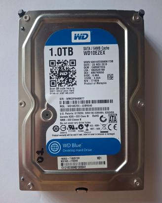 HDD 1TB - WDC WD10EZEX-22BN5A0 21.819 hrs SMART OK