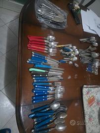 Stock 80 posate miste: Stile Bistrot Francese Blu