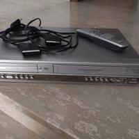 DVD player e videoregistratore vhs