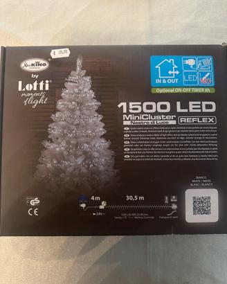 Luci natale 1500 led colore bianco