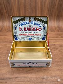Scatola Latta Vintage D. BARBERO Asti - Torroneria