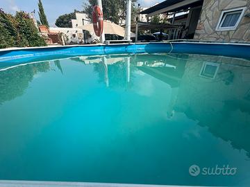 Piscina acciaio fuoriterra 5x3x120