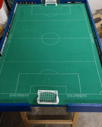 Campo Subbuteo montato su tavola