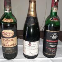 bottiglie semi vuote da collezione 