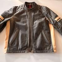 Giubbotto pelle moto Royal Enfield stile vintage