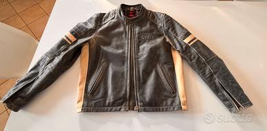 Giubbotto pelle moto Royal Enfield stile vintage