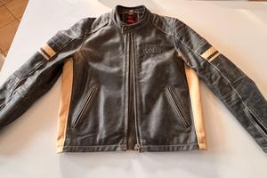 Giubbotto pelle moto Royal Enfield stile vintage