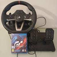 Volante con pedali e gioco incluso per PS4
