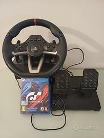 Volante con pedali e gioco incluso per PS4