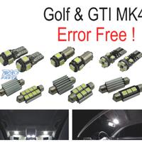 KIT 15 LAMPADE LED INTERNE PER VOLKSWAGEN VW GOLF 
