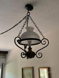 lampadario vintage da taverna 