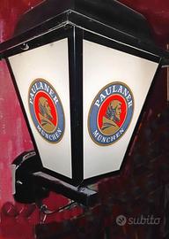 LAMPADA-LANTERNA DA PARETE PUBBLICITARIA PAULANER