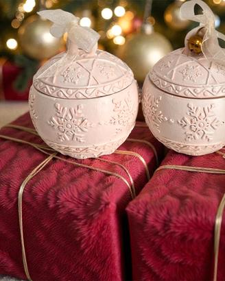 PALLINA DI NATALE CON CANDELA