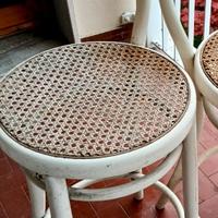 Sgabelli in paglia di Vienna