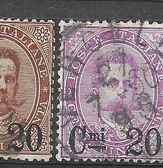 Francobolli 1879 soprastampati °