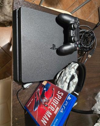 PlayStation 4 + Marvel's Spider-Man + Cuffie Gamin