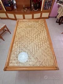 Tavolo vintage in bambù