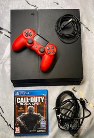 Ps4 500GB + joystick rosso + gioco incluso perfett