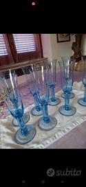Set 8 flute da champagne, vetro Murano