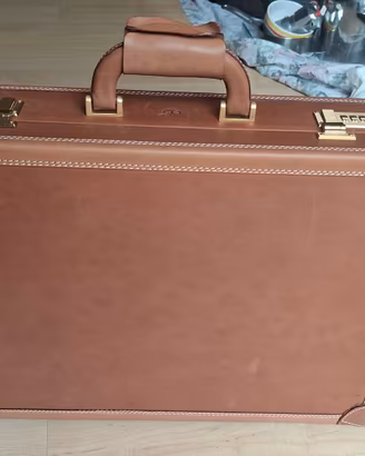 Valigetta 24 Ore Vintage TIMBERLAND in Vera Pelle 