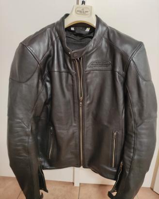 Giacca moto in pelle