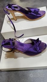 Scarpe viola stile anni 60'
