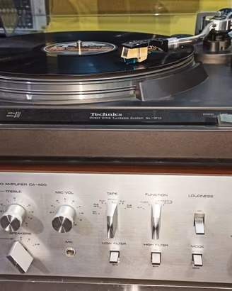 Amplificatore Yamaha+ Giradischi Technics