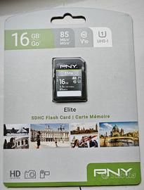 PNY Elite SDHC card 16GB Class 10 UHS-I U1 85MB/s