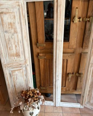 Specchiera finestra stile liberty