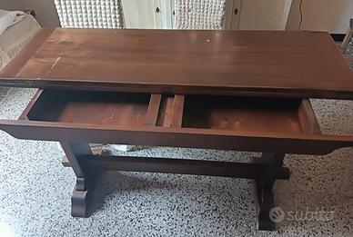 tavolo frattino a" libro" in massello fatto a mano