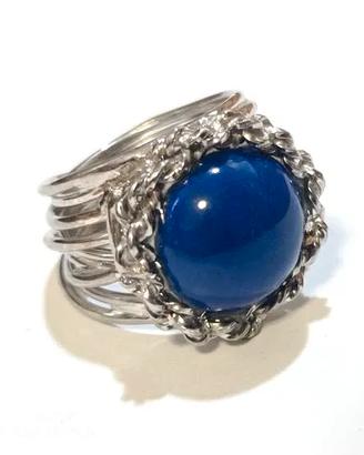 Anello Argento 925 - Lapis naturale - Nuovo