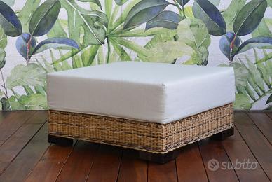 KLAB-80P pouf in rattan