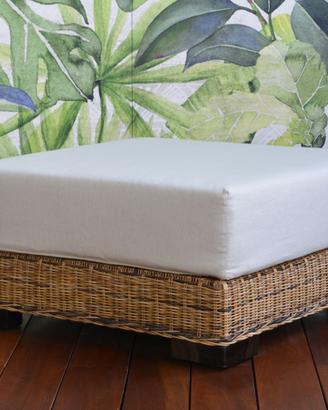 KLAB-80P pouf in rattan