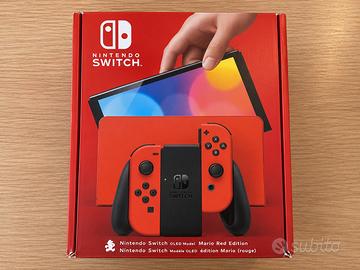 Nintendo Switch OLED Mario Red Edition + Dock + G