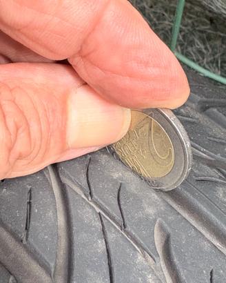 2 Ruote complete Fiat 165/65 R14 + ruotino