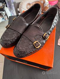 Scarpe Morgillo Lapo Double Buckle 43 VERA PELLE