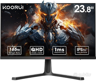 Monitor KOORUI 23.8 Pollici Gaming Monitor, 2K