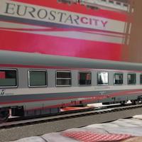 ACME 70009 FS 3 carrozze treno Eurostar City ESCI