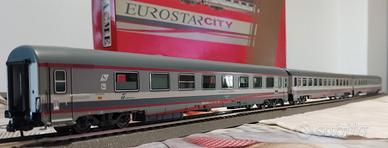ACME 70009 FS 3 carrozze treno Eurostar City ESCI