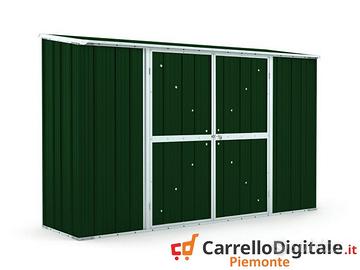 Casetta lamiera per esterno 307x100 verde scuro