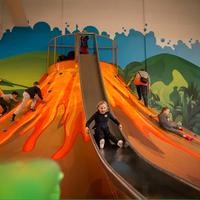 Gioco Playground Vulcano Arrampicata con Scivolo