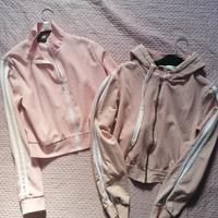 Set 2 felpe sportive rosa da donna 